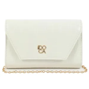 Women's envelope bag Doca 22099 white
